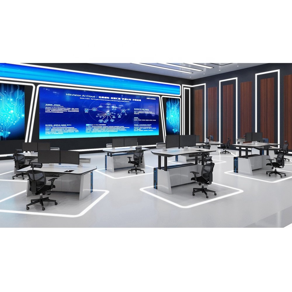 broadcasting furniture console table desk monitoring command center security control room equipment furniture room control