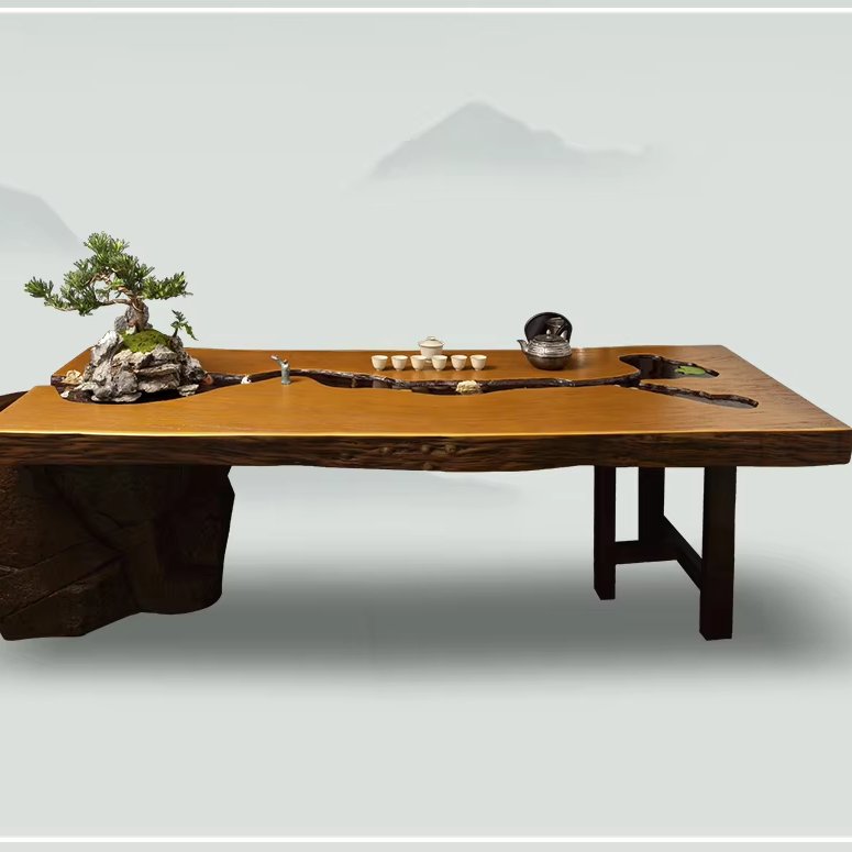 New Chinese River Tea Table, Coffee, Living Room, Dining Room, Office, Boss, Meeting, Long Table