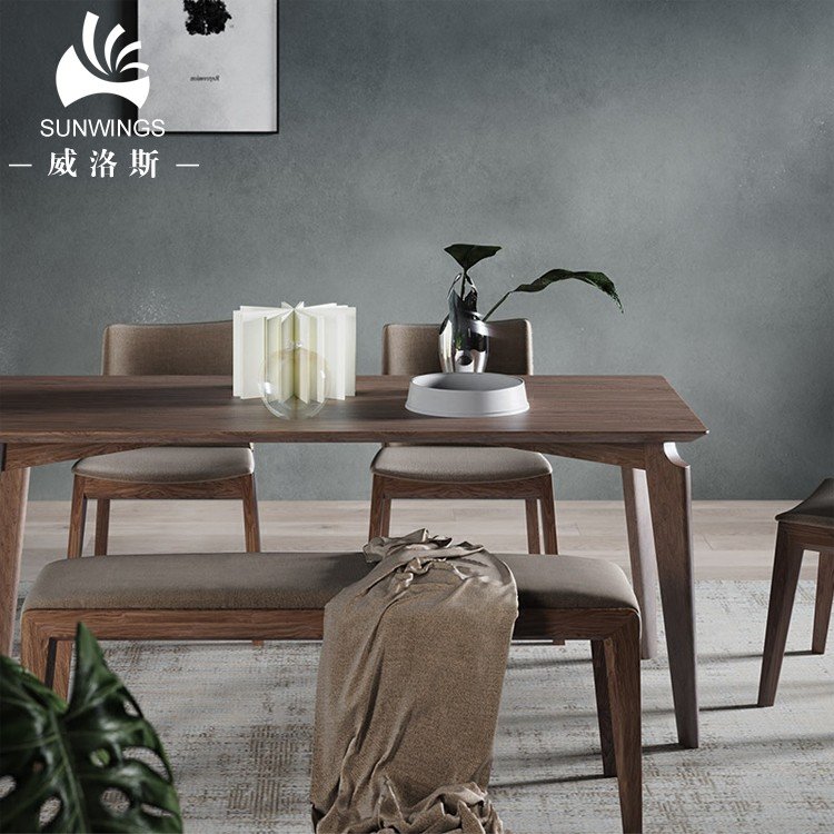 Chairs and Table Dining Table Set Scawoodenian Modern 6 Seater Home Furniture Rectmodernr Designs Wooden MDF Wood Solid 2 Years