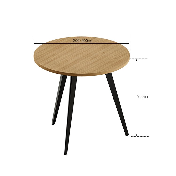 Modern Design Steel Legs Rectangle Small Round Meeting table For Office Home