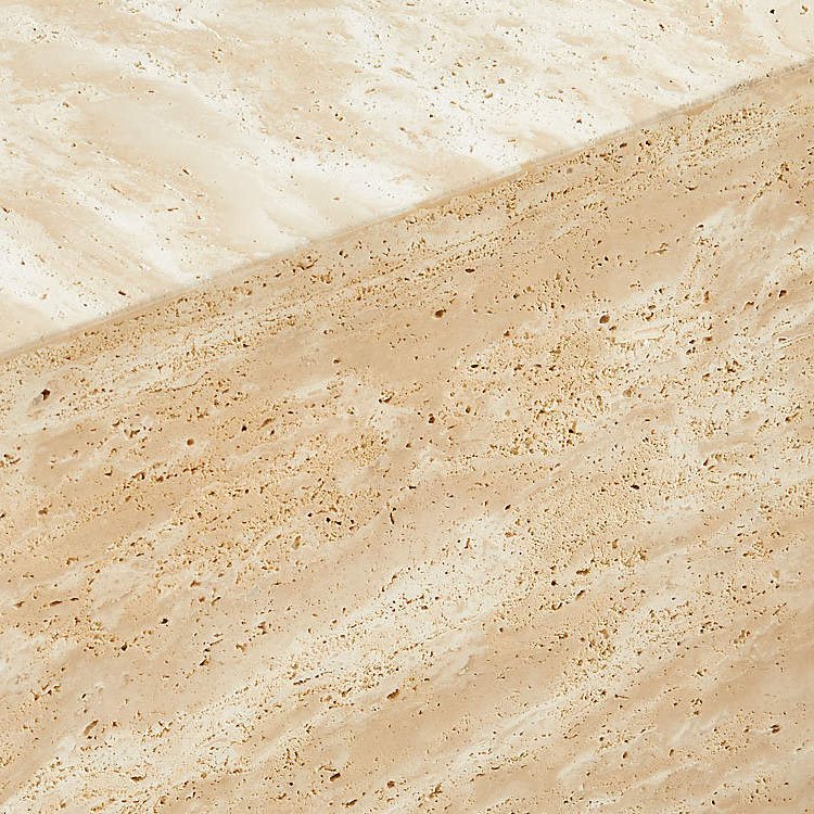 Luxury Marble side Table Customized Natural beige Travertine Table Stone Furniture Square Travertine Side Table