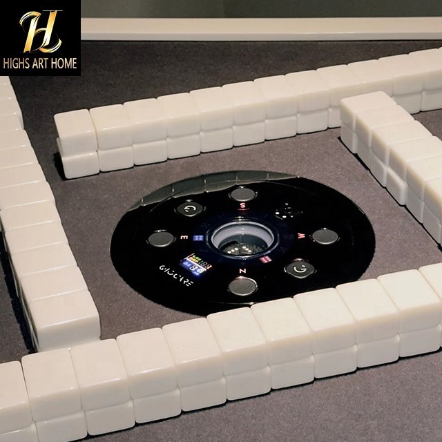 Entertainment Furniture Italian Design Villa High End Luxury Electric Silent Automatic Mahjong Table