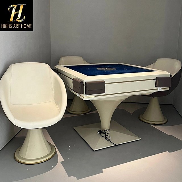 Entertainment Furniture Italian Design Villa High End Luxury Electric Silent Automatic Mahjong Table