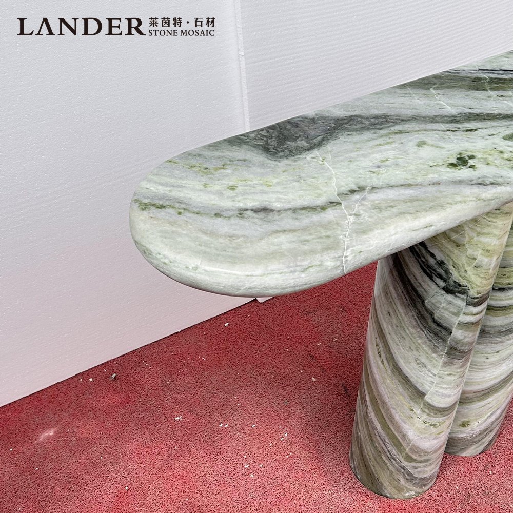 Lander Store Small Nordic Decoration Stone Decor Storage Entrance Foyer Console Table