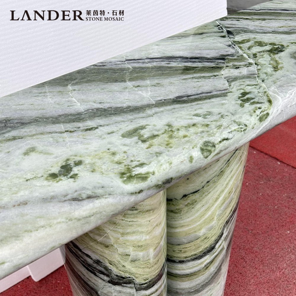 Lander Store Small Nordic Decoration Stone Decor Storage Entrance Foyer Console Table