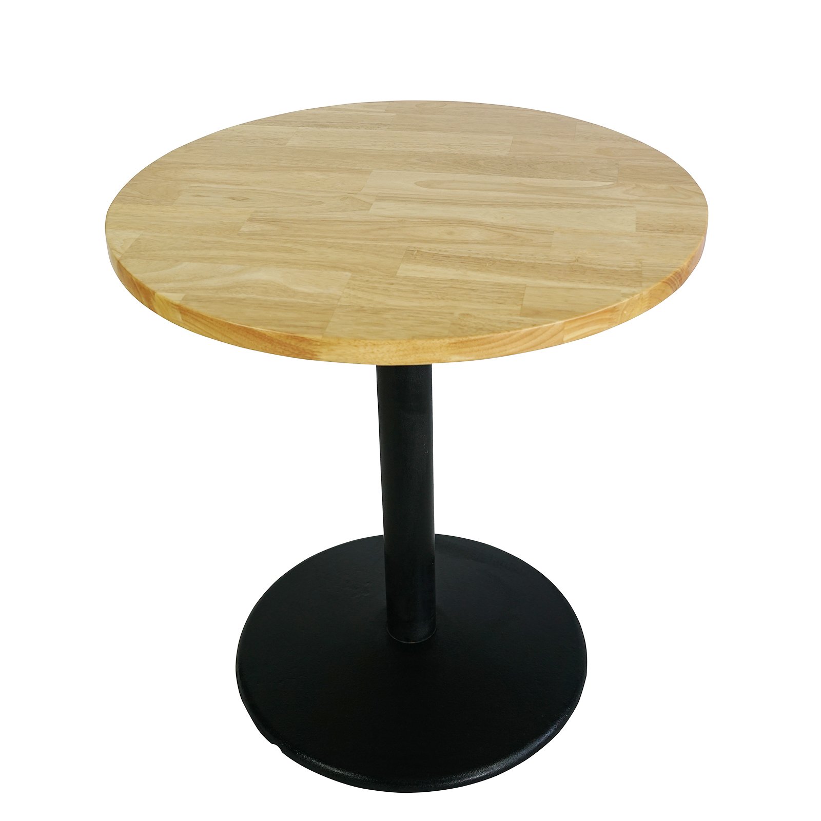 Round table top made from solid rubber wood finger joint cheap restaurant wooden dining table top