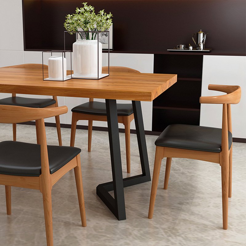 Long Contemporary Room New Cheap Design 6 Seater Dining Table For Kitchen