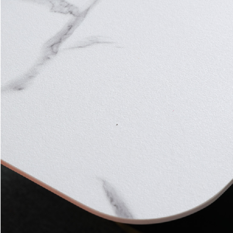 Rock slab Italian style table and chairs modular rectangular minimalist modern 1 table 6 chairs apartment house dinner table
