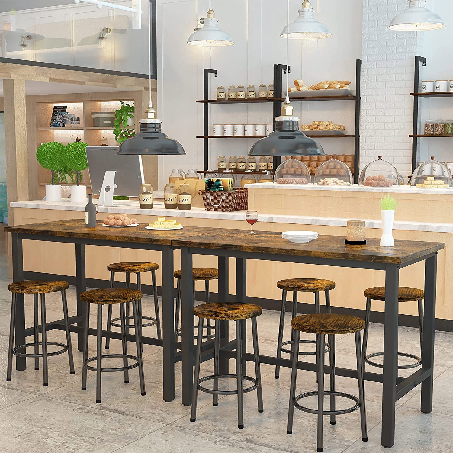 Marble Inlay Dining Tables Living Room Table Top Aquarium Restaurant Tables Modern Luxury Club Packing Room