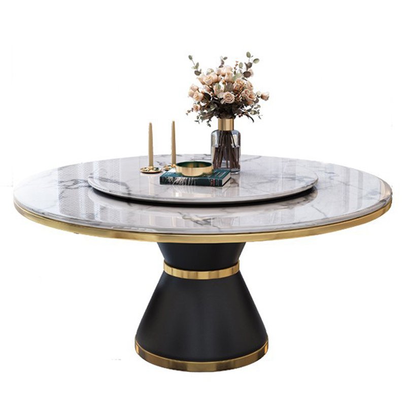 Italian Light Luxury Rock Plate Table and Chair Combination Household Rectangular Modern Simple Dining Table