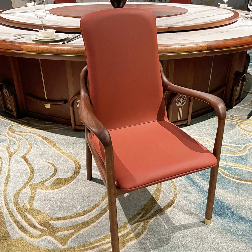 Zhuoyue DDYZ08 Hotel Large Round Dinner Table Automatic Rotating Restaurant Table, round dining table and chair set