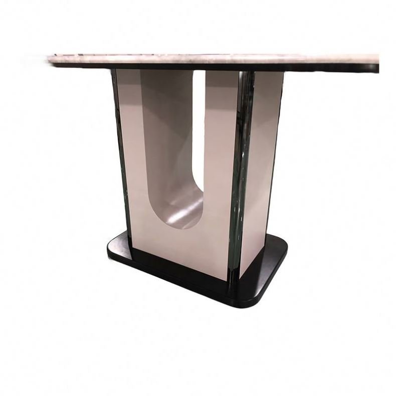 Italian slate dining table and chair combination modern light luxury complete dining table home dining table