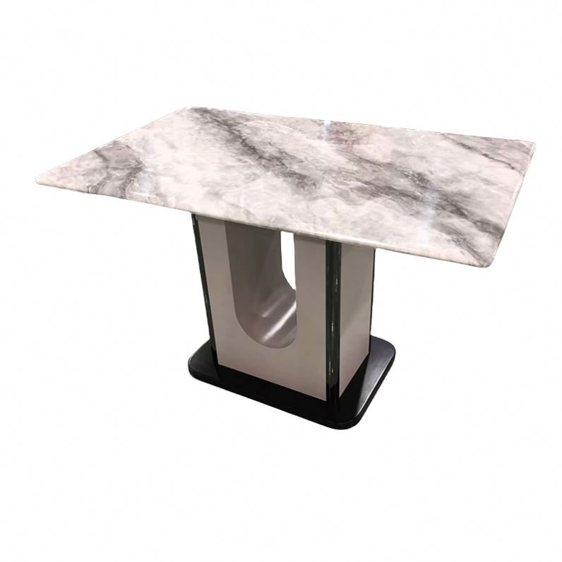 Italian slate dining table and chair combination modern light luxury complete dining table home dining table