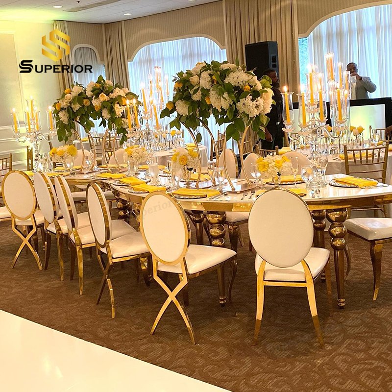 oval dining banquet chair tables mesas para eventos wedding party rental event round centre table