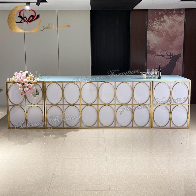 night club furniture growing LED light bar counter table design