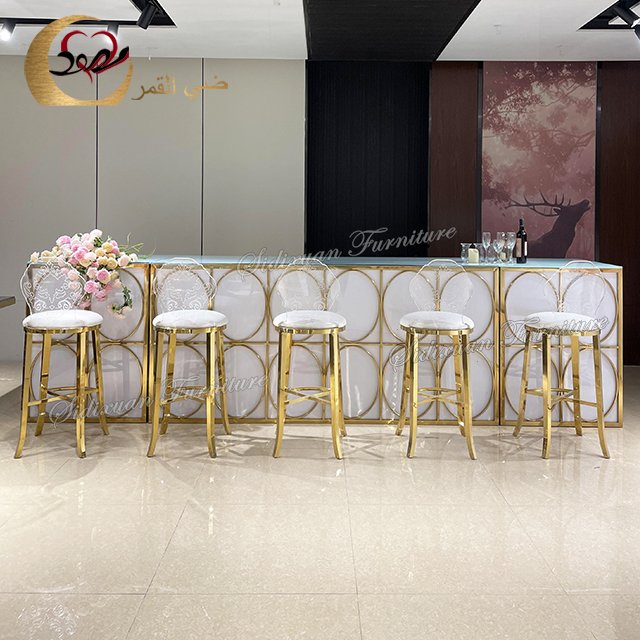 night club furniture growing LED light bar counter table design
