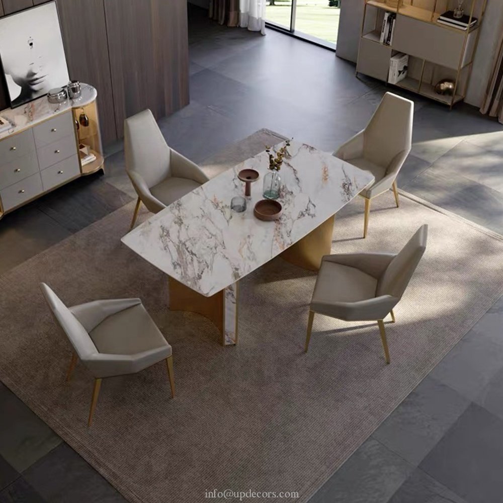 High-end Luxury Modern Table With Effective Price marble dinning table with chairs dinning room set dining tables