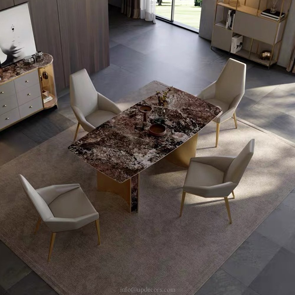 High-end Luxury Modern Table With Effective Price marble dinning table with chairs dinning room set dining tables