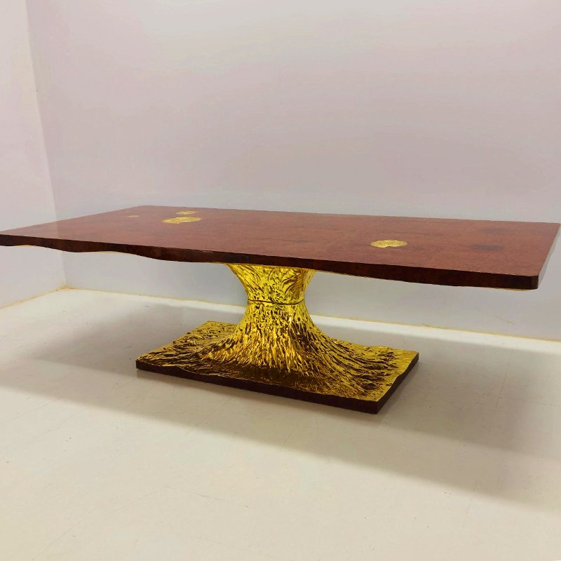 Modern Simple Luxury Rectangular Dining Table Set with Elegant Glass Teacup High-End Art Made of Steel Marble for Villa Home
