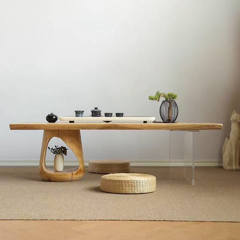 Hot Selling Modern Rectangular Luxury Dining Table Office Desk Living Room Coffee Table Solid Wood Furniture Hotel Home Use