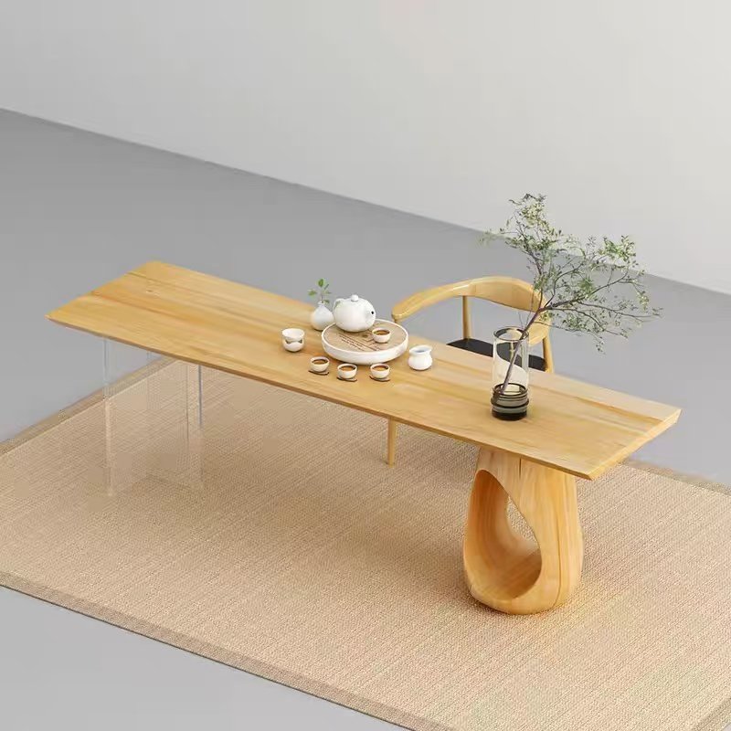 Hot Selling Modern Rectangular Luxury Dining Table Office Desk Living Room Coffee Table Solid Wood Furniture Hotel Home Use