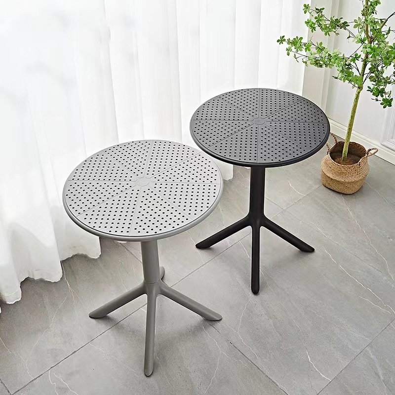New design plastic coffee table restaurant home dining room round table wholesale hot selling modern dining table