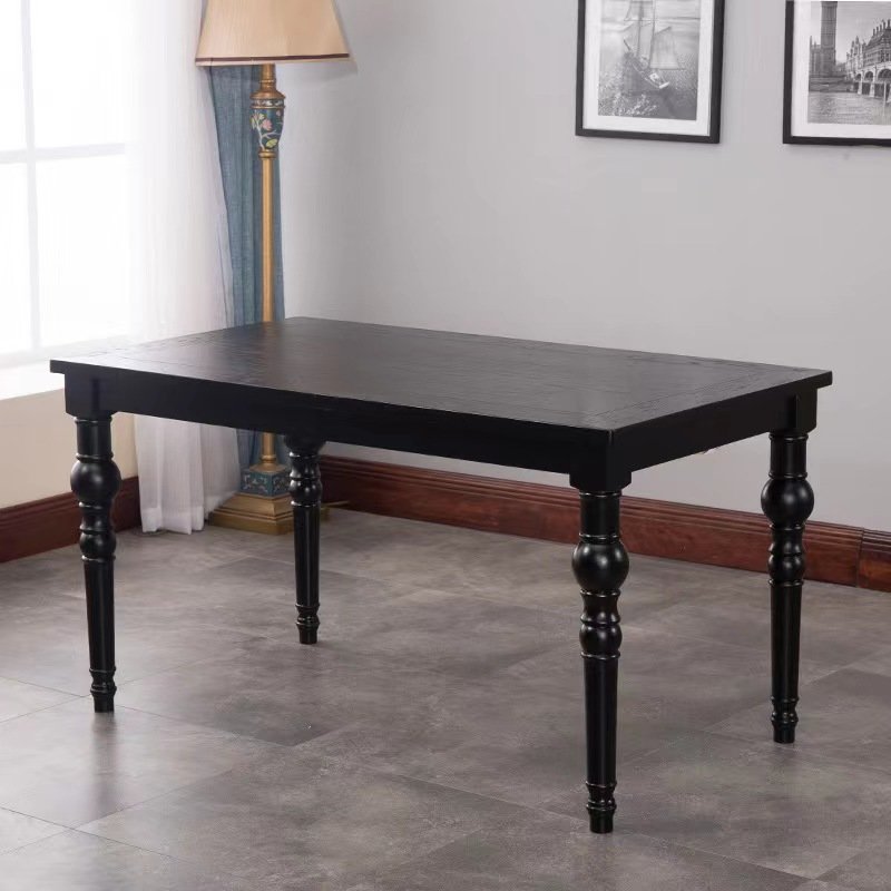 Wooden restaurant furniture antique dining table