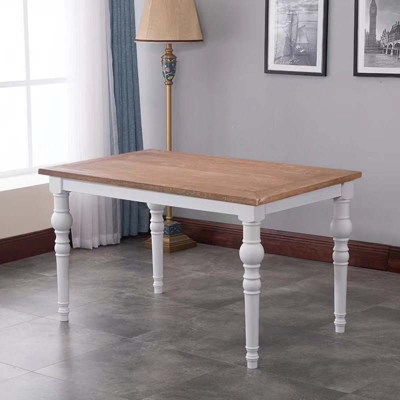 Wooden restaurant furniture antique dining table