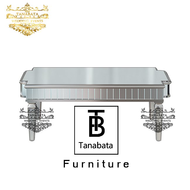 luxury modern mirror stainless steel coffee table living room furniture