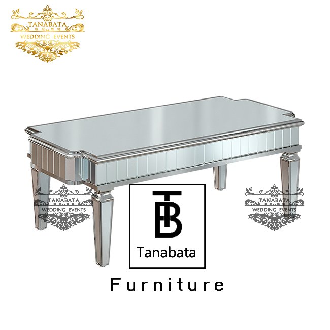 luxury modern mirror stainless steel coffee table living room furniture