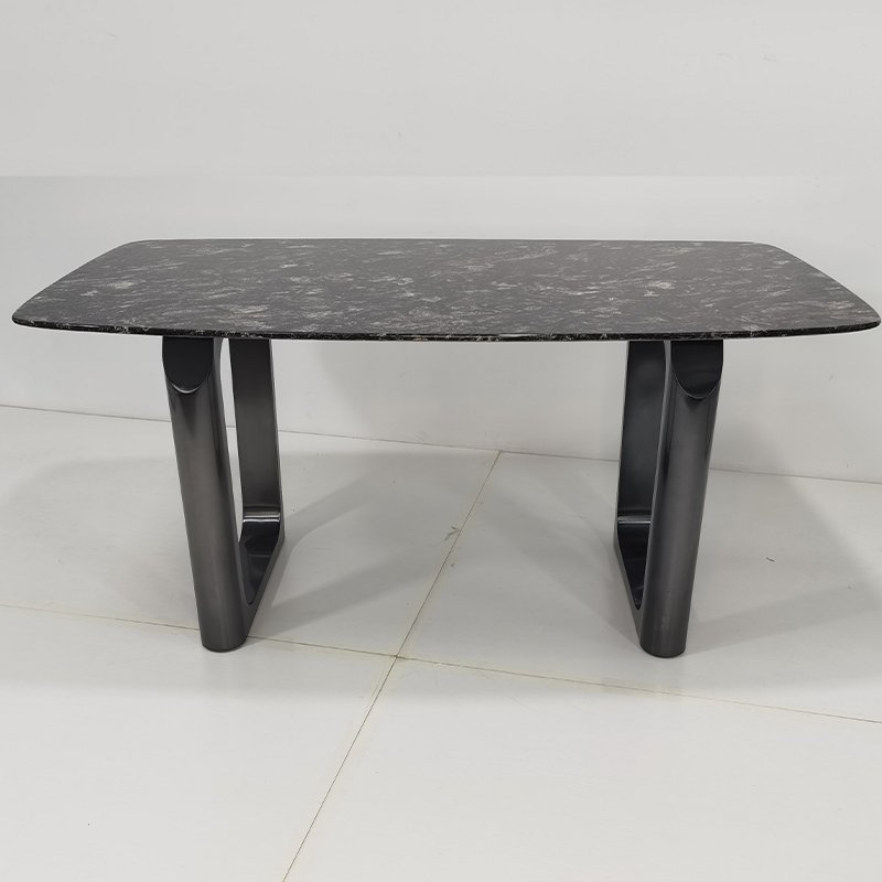 Best-selling household furniture, marble top, metal base, luxury dining table