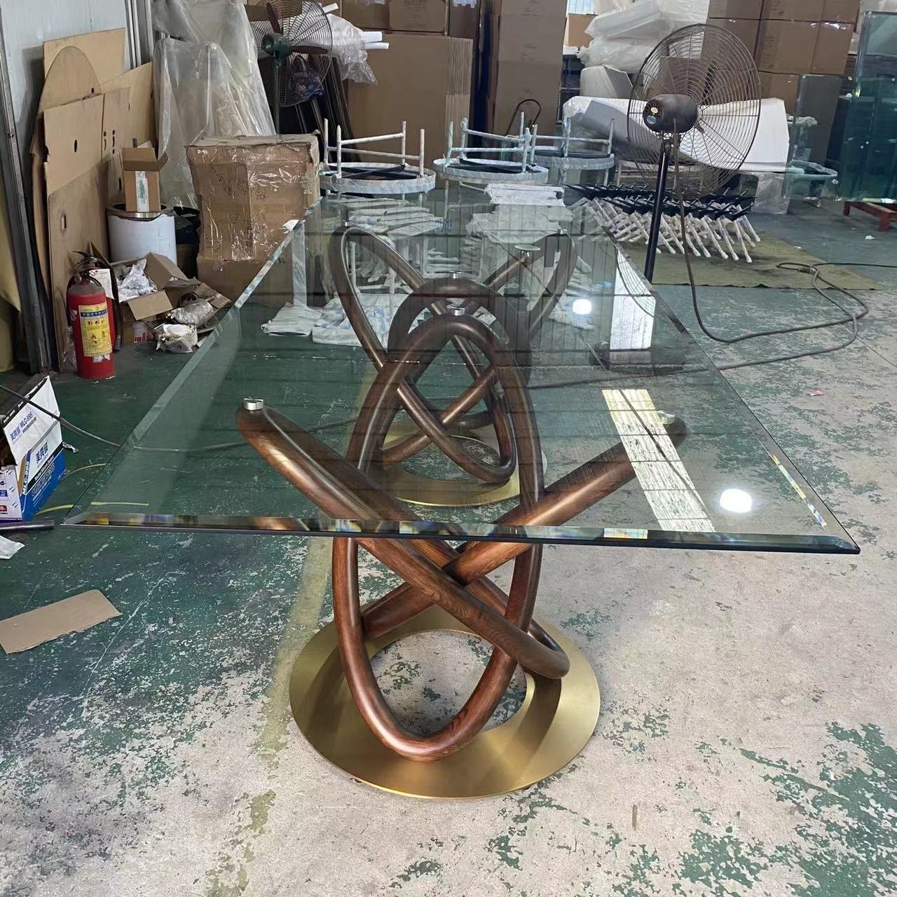 2022 New household nordic Factory Supply Attractive high quality special design solid wood dining table set for 10 seats