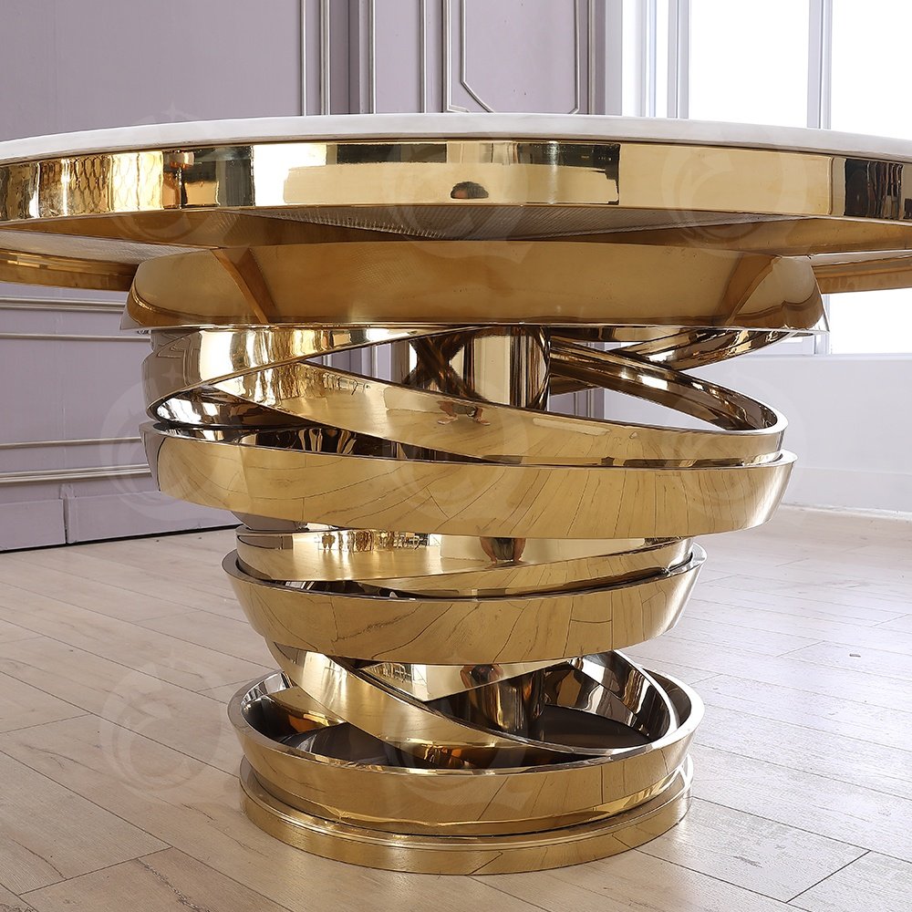 Modern metal frame mdf top dining table wedding table