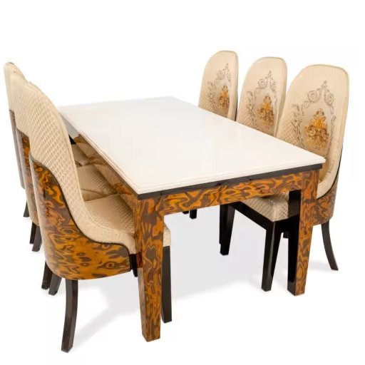 High Quality Custom Modern Design 6 Seat Wooden Dining Tables Sets for Home Decoration And Living Room Furniture