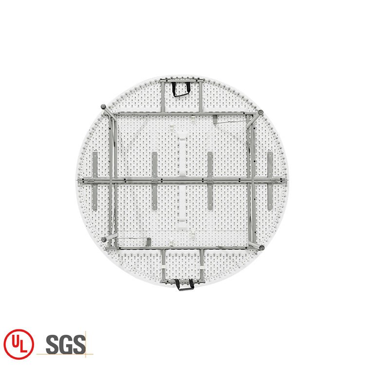Portable camping round folding table outdoor dining party plastic folding table for wedding events