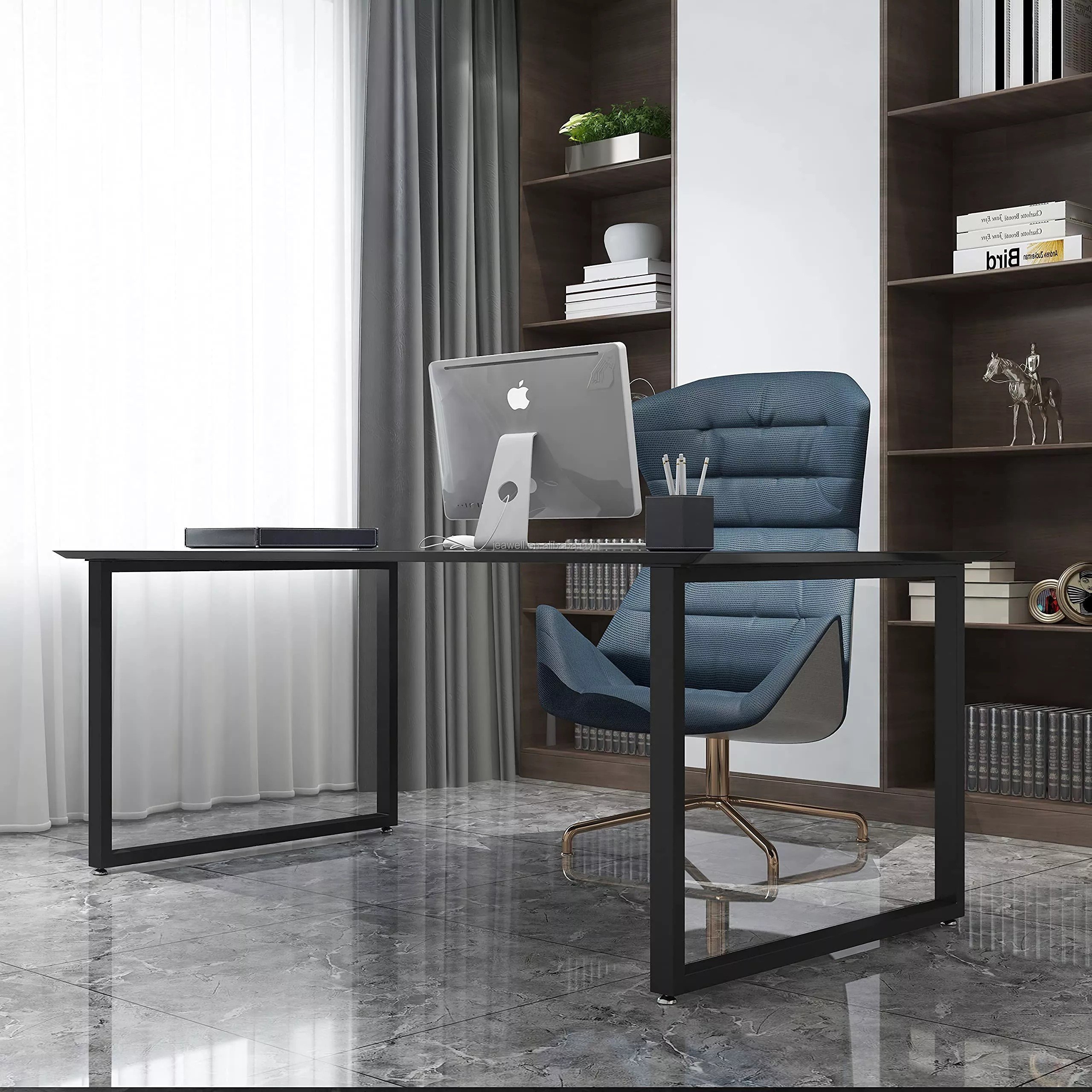 Dinning Room Pedestal Desk Restaurant Furniture Leg Steel Square Shaped Table Legs For Wood Table Metal Steel Table Base