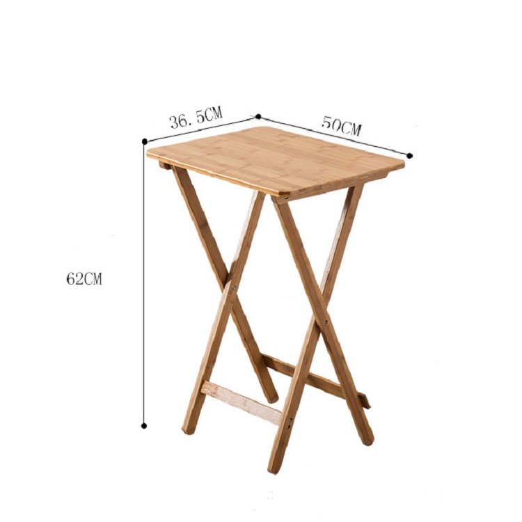 Modern Multifunctional Folding Bamboo Dining Table for Computer, Food