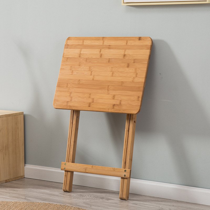 Modern Multifunctional Folding Bamboo Dining Table for Computer, Food