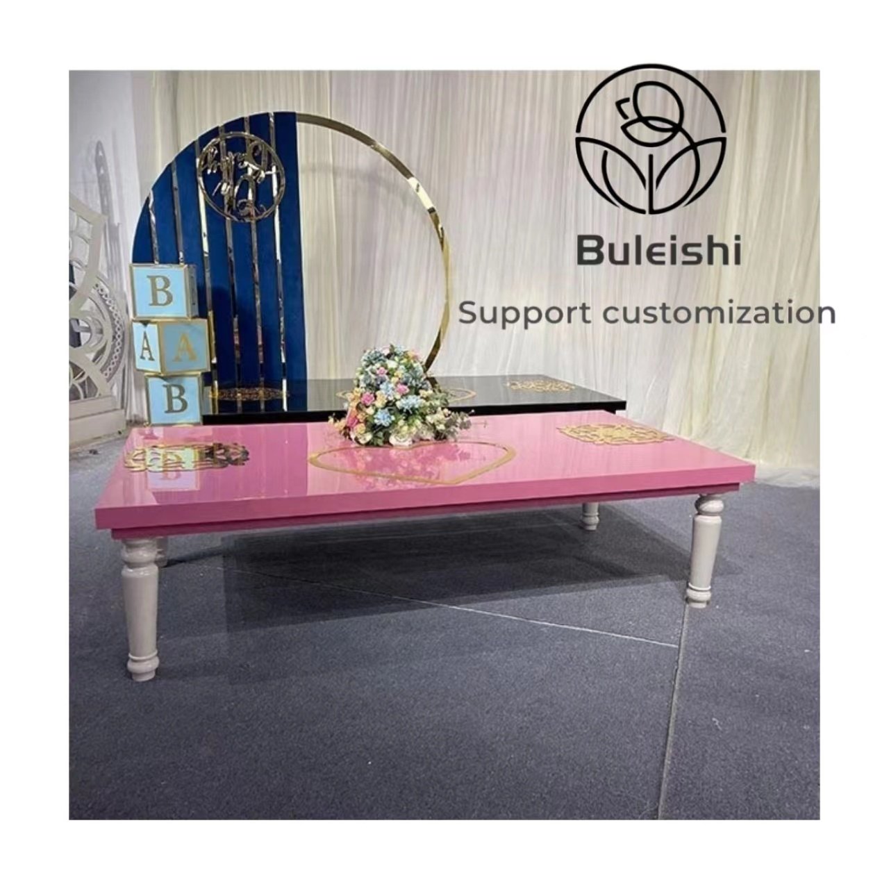 Kids party decoration tables square white children party tables