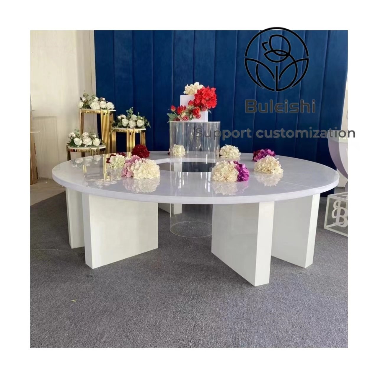 Kids party decoration tables square white children party tables