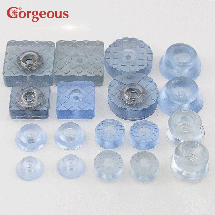 Gorgeous K2482 pvc feet and furniture pad cabinet feet pvc Fixed Base Adjust Feet