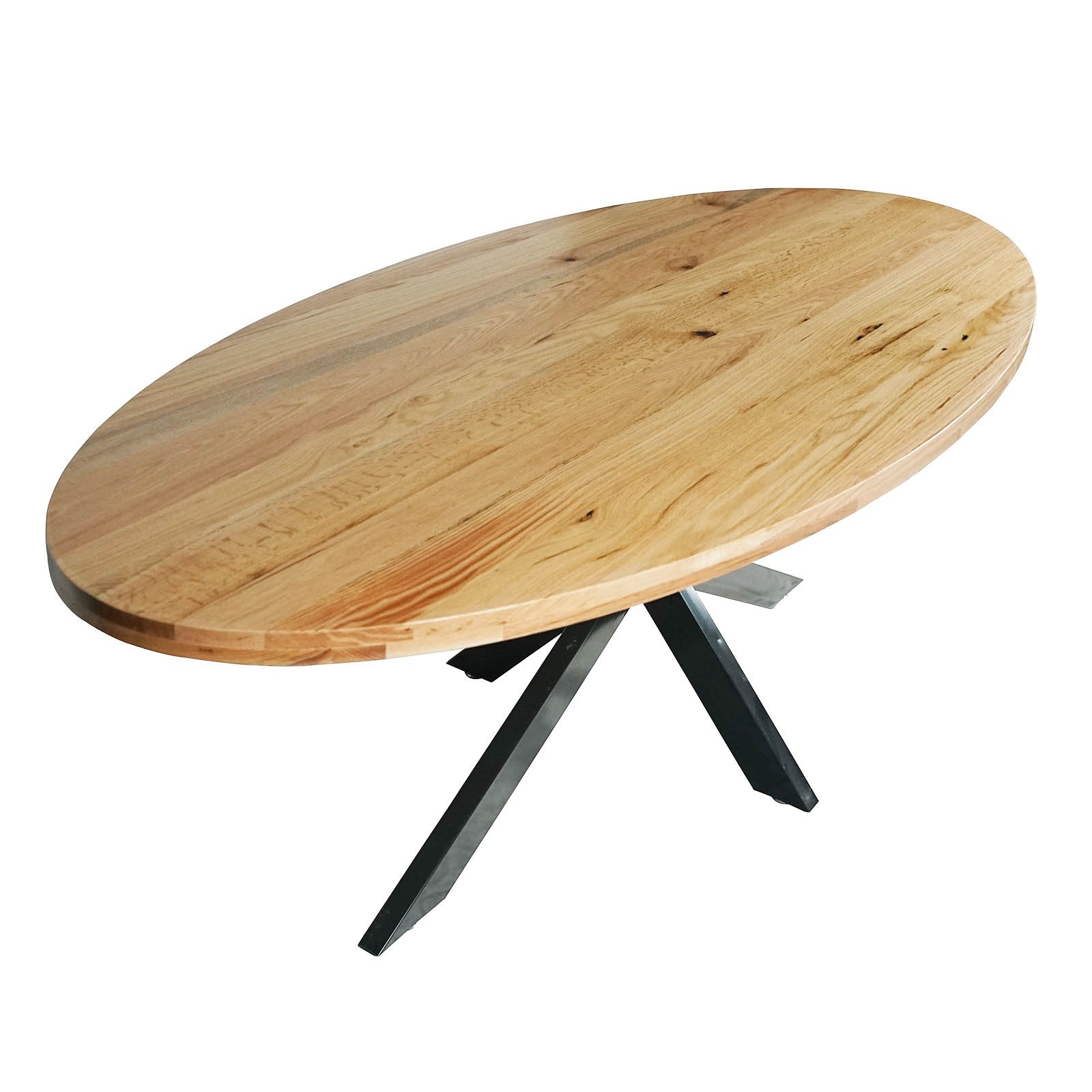 Modern Large Oval Multi-Person Dining Table Top Home Bar and Kitchen Furniture for Restaurant Use Made of Wood