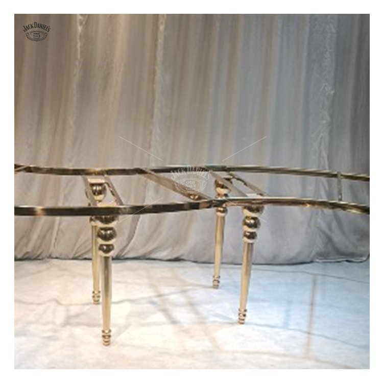 Hot Selling Modern Luxury MDF Dining Tables Stainless Steel Glass Banquets for Restaurants Hotels Villas Events Weddings Parties
