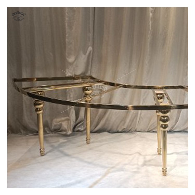 Hot Selling Modern Luxury MDF Dining Tables Stainless Steel Glass Banquets for Restaurants Hotels Villas Events Weddings Parties