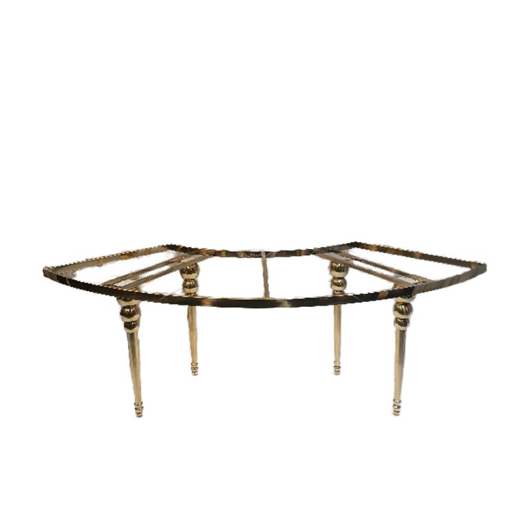 Hot Selling Modern Luxury MDF Dining Tables Stainless Steel Glass Banquets for Restaurants Hotels Villas Events Weddings Parties