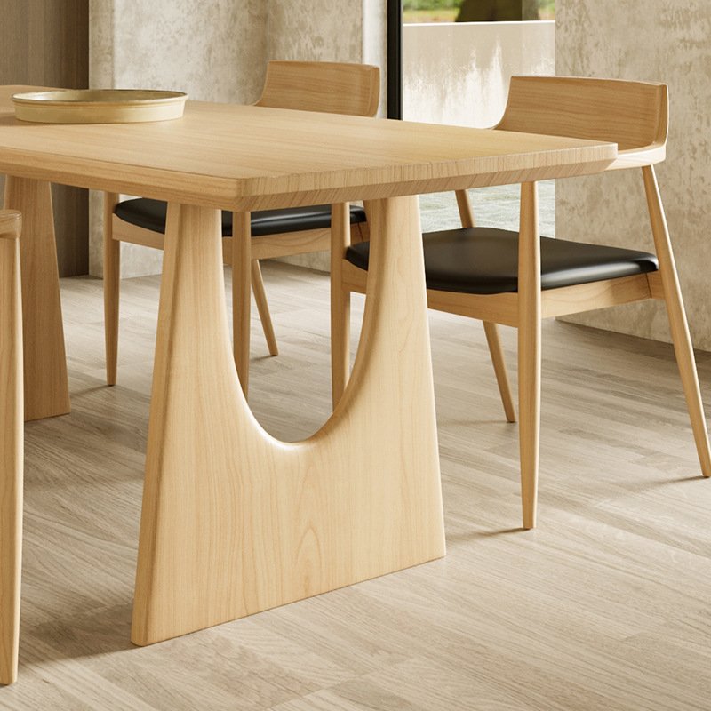 New arrival wabi-sabi style solid walnut wood slab dining table log office table for hotel home small apartment