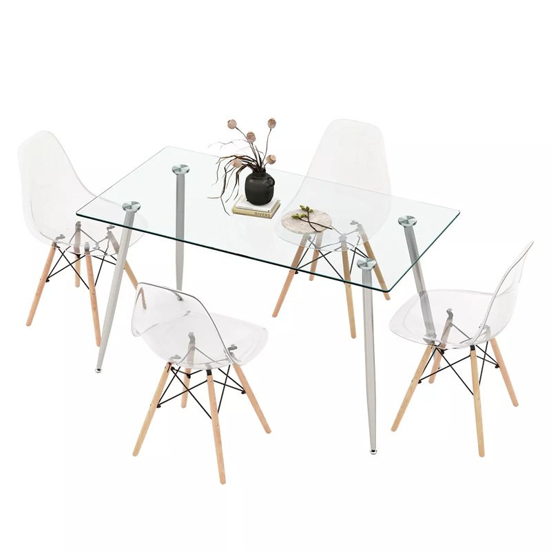 Italian luxury round tempered glass modern minimalist home living room creative designer coffee table