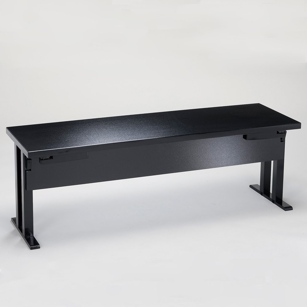Wholesale Premium Quality Melamine Black Wood Grain Lightweight Folding Legs Furniture Table Modern