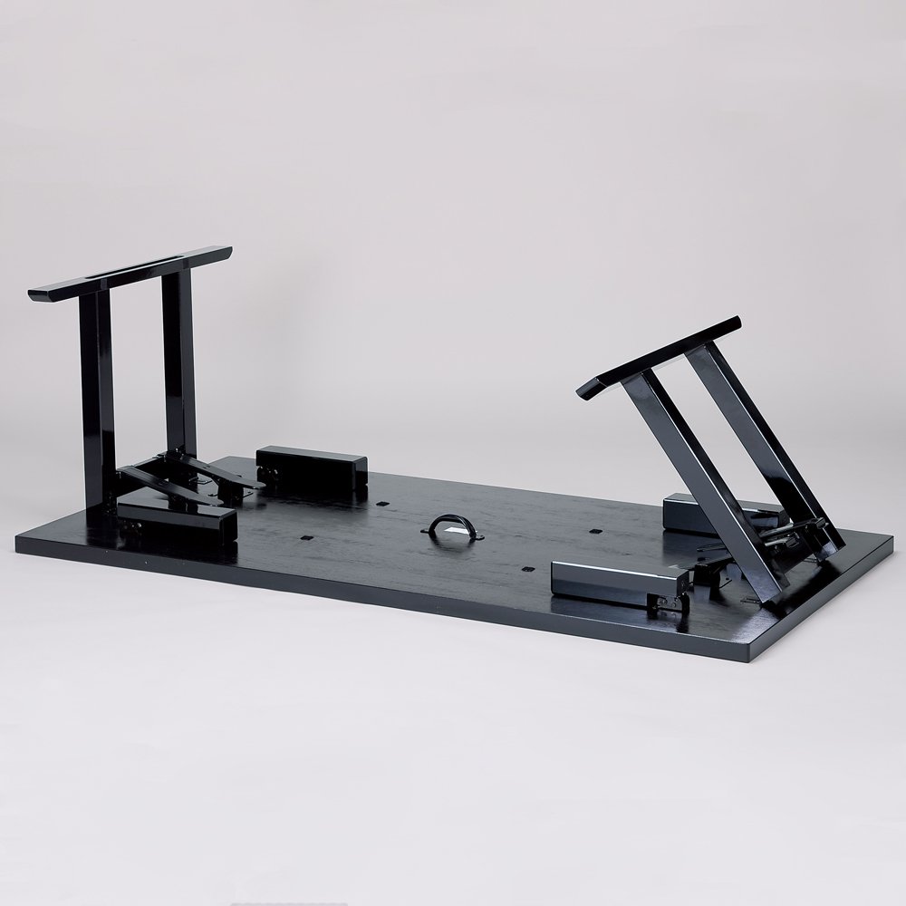 Wholesale Premium Quality Melamine Black Wood Grain Lightweight Folding Legs Furniture Table Modern