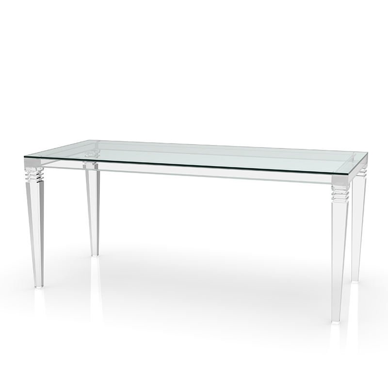 Pool Dining Table Luxury Lucite Dining Table Clear Acrylic Legs Dinner Table Home Furniture Dining Rooms Modern SGS 15-20 Days